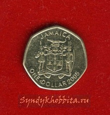 1 доллар 2005  год Ямайка